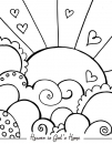 Heaven Gods Home Coloring Page