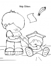 Help Others Coloring Page