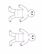 Black and White Boy Paper Dolls