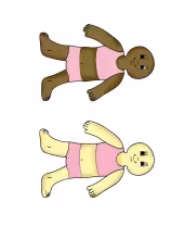 Color Girl Paper Dolls