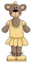 Ballerina bear 3 png