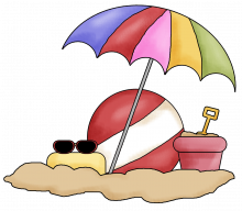 Beachball bucket umbrella png