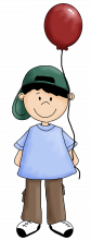 Boy with balloon png