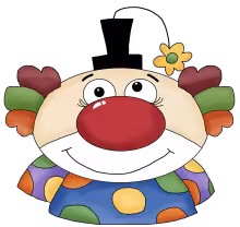 Clown face 2 png