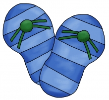 Flip flops blue jpg