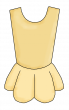 Leotard tutu yellow png