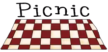 Picnic wordart png