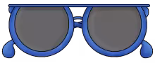 Sunglasses blue png