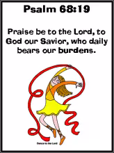 Psalm 68-19 memorycard